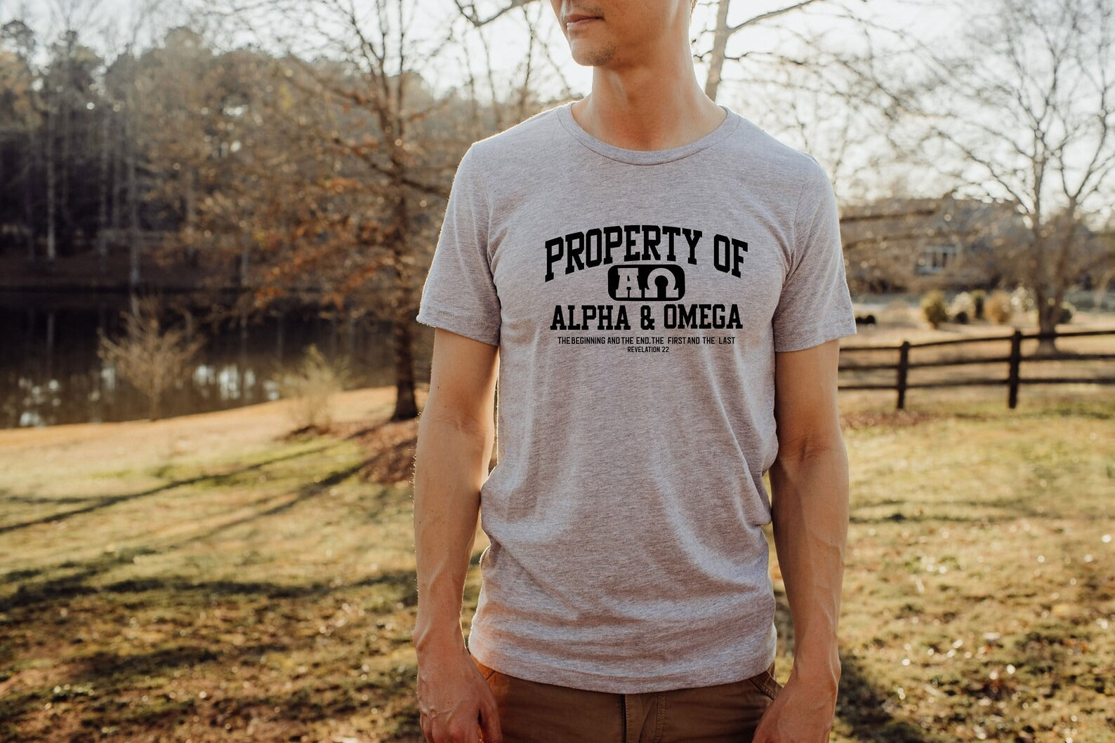 Comfort Colors Father’s Day T-Shirt, Alpha Omega Christian Tee, Bible Verse Shirt, Religious Gift for Dad, Faith Apparel, Spiritual Tshirt